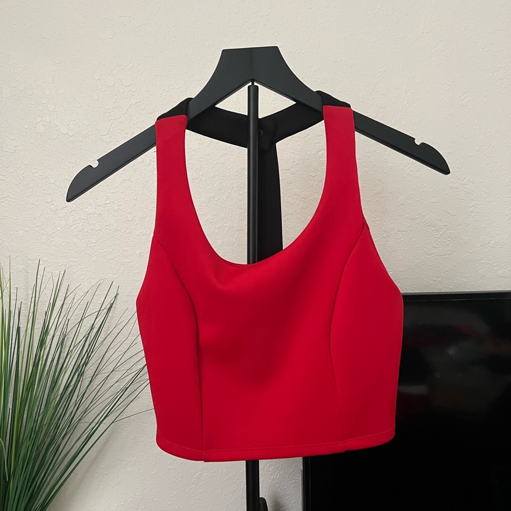 Forever 21 Vibrant Red and Classic Black Top